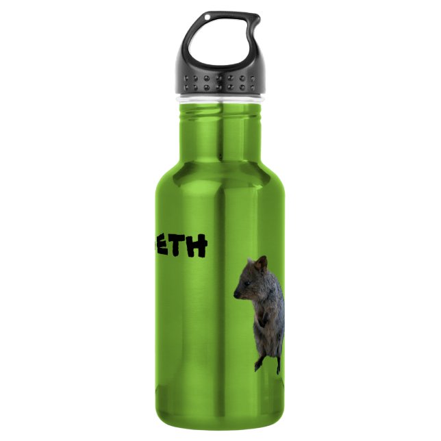 Seth Name Com Aussie Quokka, Garrafa De Água (Frente)