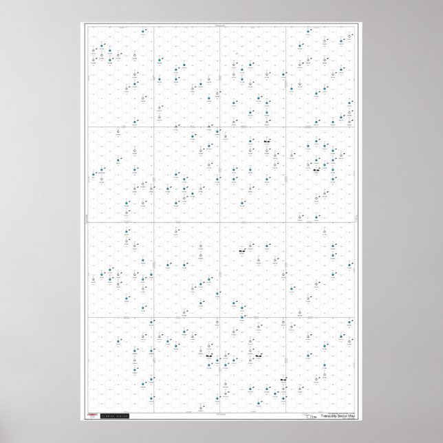 Setor de Tranquilidade - Mapa de Poster para Setor (Frente)