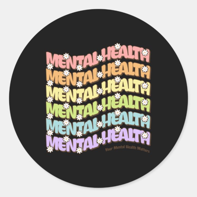 Seu adesivo de saúde mental 2 (Frente)