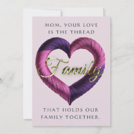Seu Amor É O Thread - Cartão De Dia de as mães