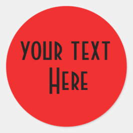 seu autocolante vermelho