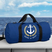 Seu barco ou nome Ancora o Marinho Dourado Laurel