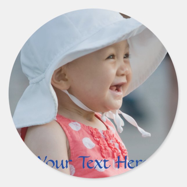 Seu bebê em um adesivo (Frente)