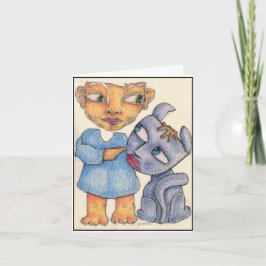 Seu cachorro te ama cartão de Denis Gaston Art