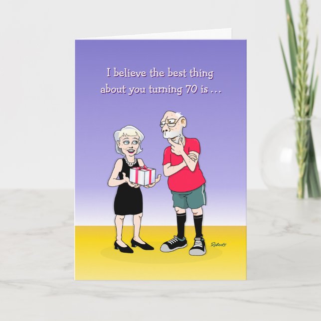 Seu Cartão de Aniversário 70 (Frente)