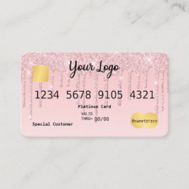 Seu cartão de crédito de aparência brilhante com g