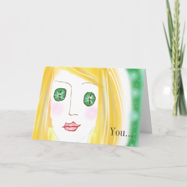 Seu cartão de Dazzle Me (Frente)