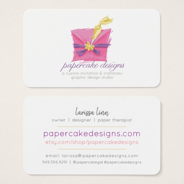 Seu Cartão de Visita de Design Personalizado (Frente & Verso)
