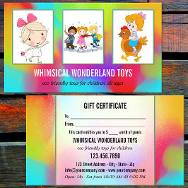 Seu Cartão de visita de presentes na loja de 3 fot