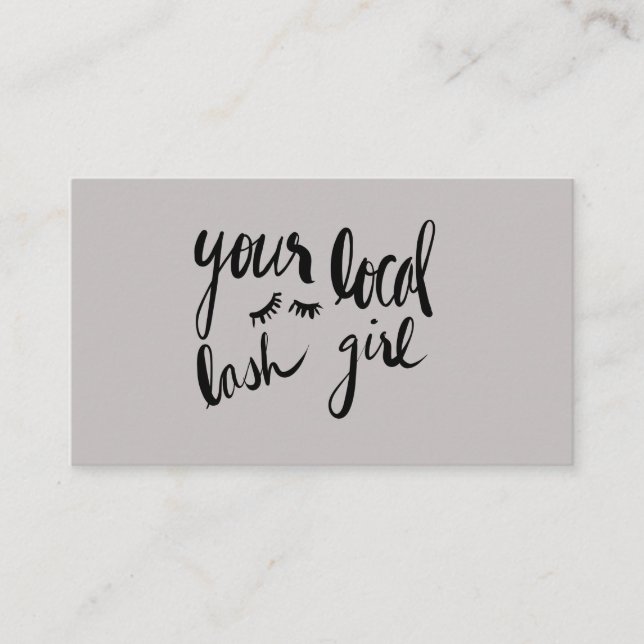 Seu cartão de visita local da menina do chicote (Frente)