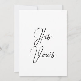 Seu Cartão de Voto | Livreto de Promessas de Casam