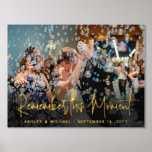 Seu Casamento de Texto e Foto Lembre-se deste Mome<br><div class="desc">Adicione um toque elegante personalizado a decorações residenciais com uma foto personalizada única e uma impressão de folha de ouro. Imagem e todos os textos neste modelo são simples de personalizar, incluindo texto que diz "Lembre-se deste momento." (DICA DE IMAGEM: Uma maneira fácil de centralizar uma foto exatamente como você...</div>