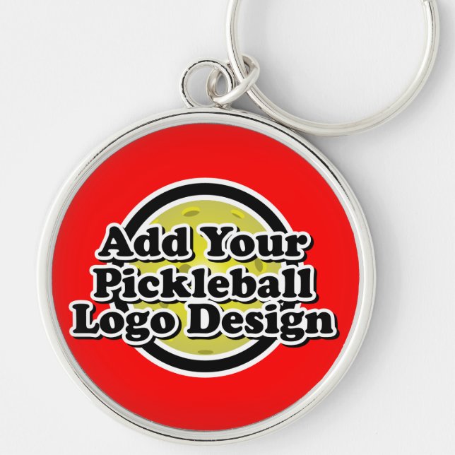 Seu Chaveiro de Logotipo Pickleball (Frente)