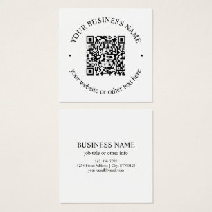 Seu código QR carregado e texto circular editável