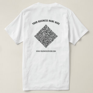 Seu código QR e seu Modelo de Camisa de Negócios d