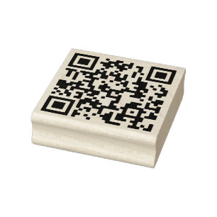 Seu Código QR mais Carimbo de Borracha de Detalhe