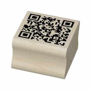 Seu Código QR mais Carimbo de Borracha de Detalhe