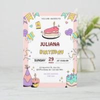 Seu Destino de Convite de Aniversário Personalizad