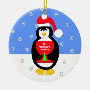 Seu Enfeites de natal Familiar — Pinguim