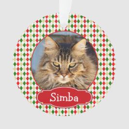 Seu Enfeites de natal Pet Harlequin