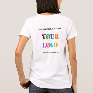 Seu exemplo de camiseta comercial com marca de Des