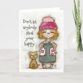 Seu Happy - Cartão de incentivo (dentro de vazio)