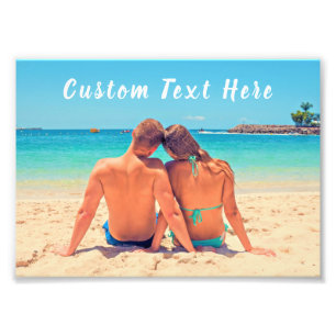 Seu Impressão de Poster de Fotografias com Texto P