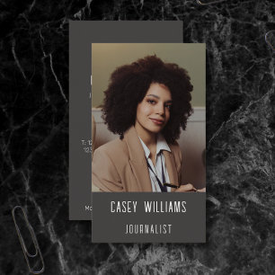 Seu jornalista fotojornalista Cartão de visita