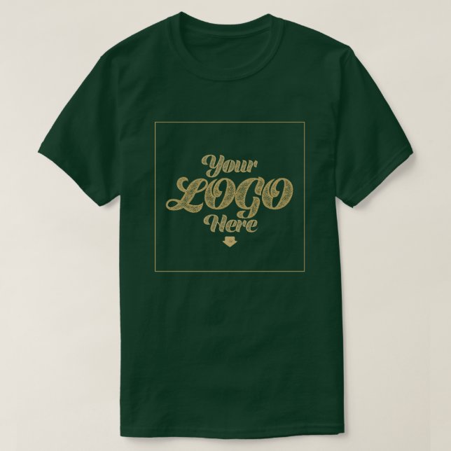 Seu Logotipo Aqui - Camisa Profunda Floresta (Frente do Design)
