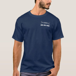 Seu logotipo aqui cor escura T-Shirt
