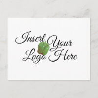 Seu Logotipo Aqui no Zazzle Cartão Postal