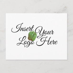 Seu Logotipo Aqui no Zazzle Cartão Postal