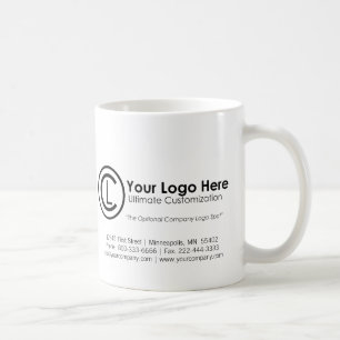 Seu logotipo aqui, simples e personalizado Xícara