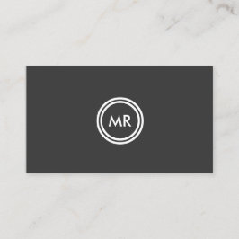 SEU LOGOTIPO DE INICIAIS NA Cartão de visita DK CI