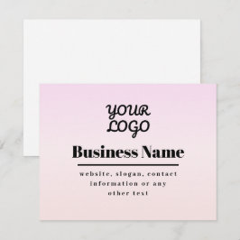 Seu logotipo e texto | Pink & Peach Ombre