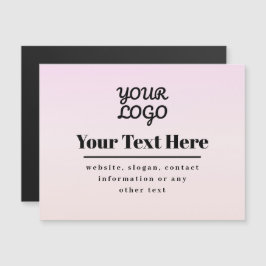 Seu logotipo e texto | Pink & Peach Ombre