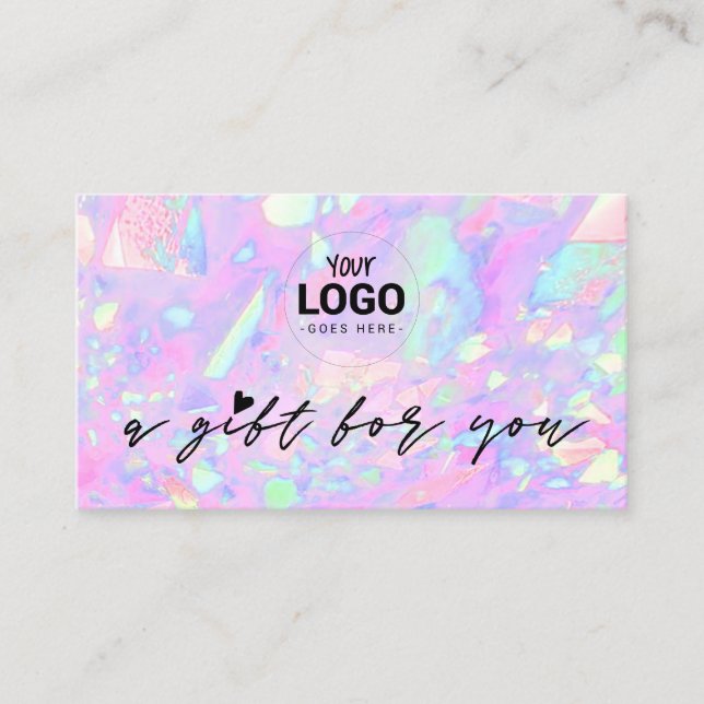 seu logotipo, opal opal, certificado de presente i (Frente)