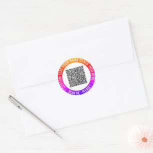 Seu Modelo de Adesivos de Código QR Personalizado 