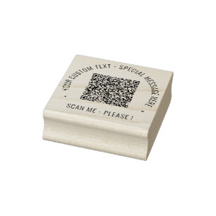 Seu Modelo de Carimbo de Borracha com Código QR e