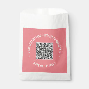 Seu Modelo de Sacolas de Favor com Código QR Perso