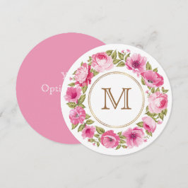 Seu Monograma em convites personalizados de Quadro