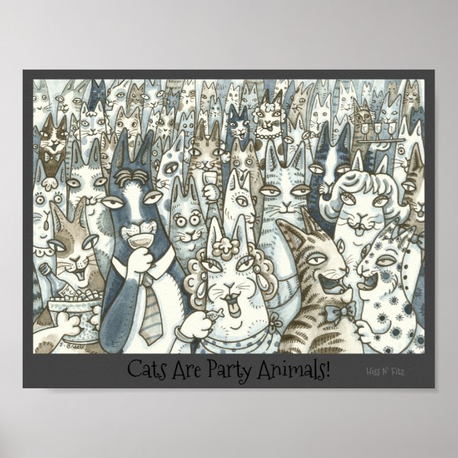 SEU N' Fitz Cats FESTY ANIMAIS POSTER (Frente)