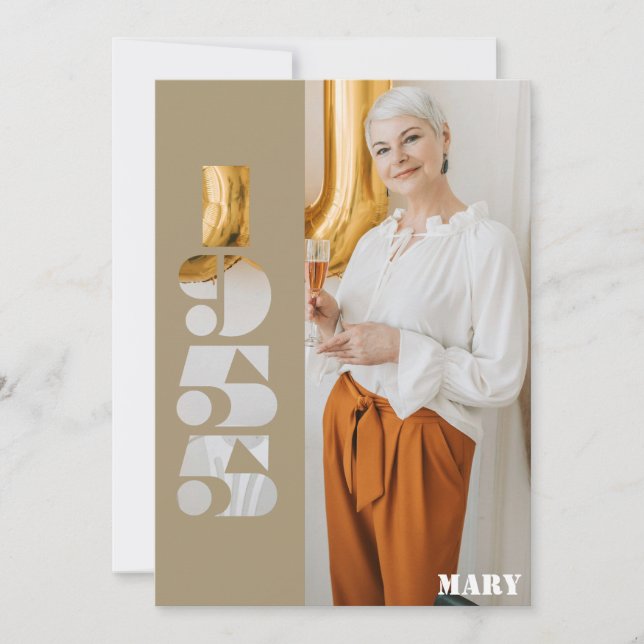 Seu nascer fotográfico no Convite para 70 de 1955 (Frente)