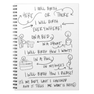 Seu nascimento seu caderno espiral da maneira