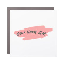 Seu nome aqui, Personalize o Nome de etiqueta do C