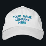 Seu nome de texto e as cores do Boné bordado<br><div class="desc">Escolha Fontes e Cores - Descreva seus próprios Bonés de beisebol com bordado de Promocional fácil personalizado com texto personalizado - Adicione seu texto - Nome - Empresa / Número / Carta / Slogan - Tagline / ou Site, Telefone, E-mail, Manipulador de mídia social / Mais - Escolha sua cor...</div>