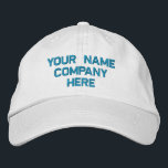Seu nome de texto e as cores do Boné bordado<br><div class="desc">Escolha Fontes e Cores - Descreva seus próprios Bonés de beisebol com bordado de Promocional fácil personalizado com texto personalizado - Adicione seu texto - Nome - Empresa / Número / Carta / Slogan - Tagline / ou Site, Telefone, E-mail, Manipulador de mídia social / Mais - Escolha sua cor...</div>