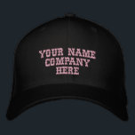 Seu nome de texto Promoção Boné Baseball Bordado<br><div class="desc">Escolha Fontes e Cores - Design Seu Próprio Chapéu de Texto Personalizado Personalizado Fácil - Adicione Seu Texto / Nome / Logotipo / Mais com a ferramenta Personalização - Escolha Sua Cor / Tamanho / Fonte - Faça seu Promocional comercial exclusivo Chapéu / Bonés de Baseball / Presente :) Boa...</div>