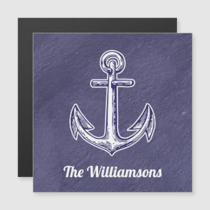 Seu Nome É Náutico Blue Cabin Door Marker Cruise