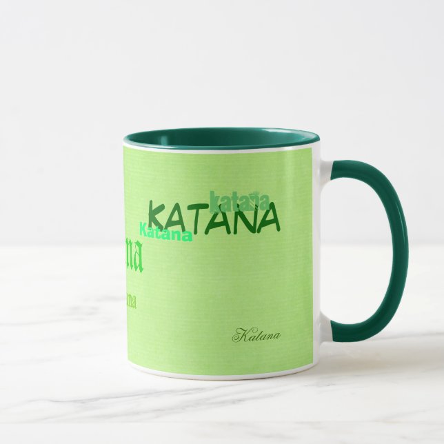 Seu nome em um verde da caneca (Direita)